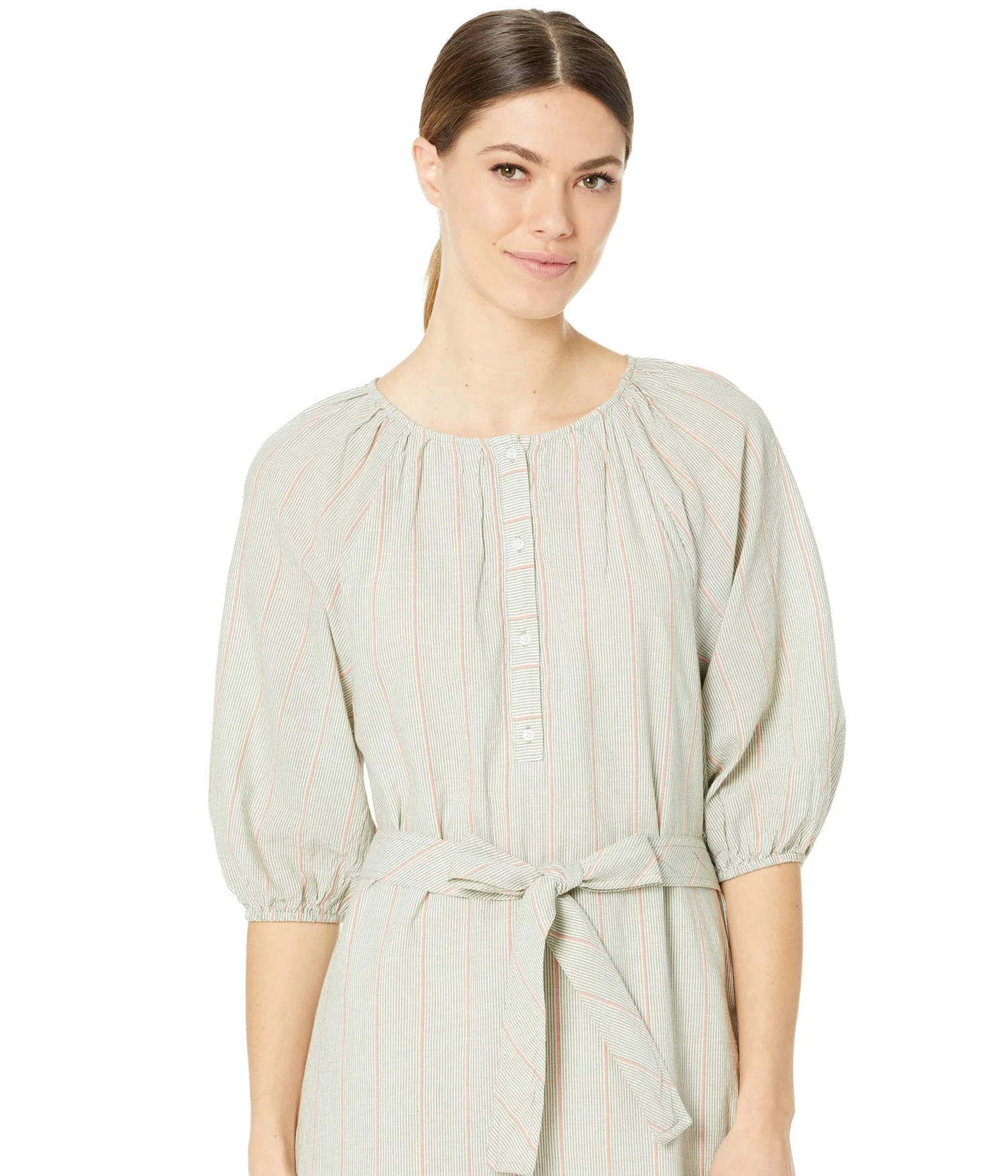 Lilla P Easy Elbow Sleeve Stripe Dress 3 Lilla P Easy Elbow Sleeve Stripe Dress - Image 3
