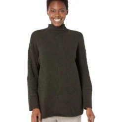 Eileen Fisher Petite Mock Neck Pullover