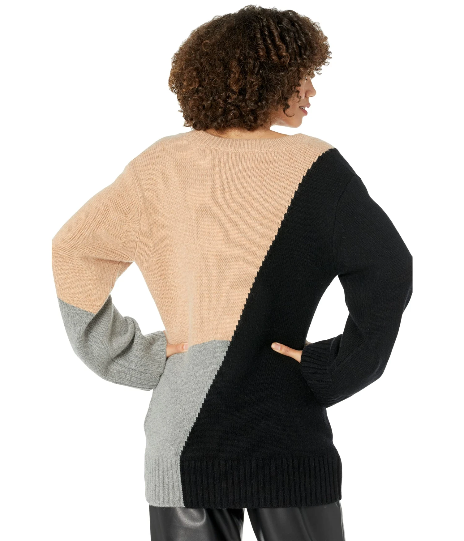 EQUIPMENT Aminne Color-Block V-Neck Sweater 2 EQUIPMENT Aminne Color-Block V-Neck Sweater - Image 2
