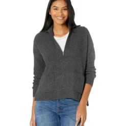 Madewell Glenbrook Half-Zip Pullover Sweater