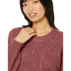 Madewell Cayden Pointelle Balloon-Sleeve Pullover Sweater -Cheap Styleocity Store 910uTaGknLL