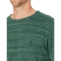 U.S. POLO ASSN. Long Sleeve Space Dye Crew -Cheap Styleocity Store 917fwH3WhXL