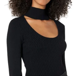 MILLY Ribbed Half Moon Neck Sweater 6 MILLY Ribbed Half Moon Neck Sweater -Cheap Styleocity Store 91WKotLmtgL