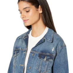 Signature By Levi Strauss & Co. Gold Label Boyfriend Trucker Jacket -Cheap Styleocity Store 91lyZsHztfL