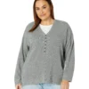 Madewell Plus Asherton Waffle Henley Sweater