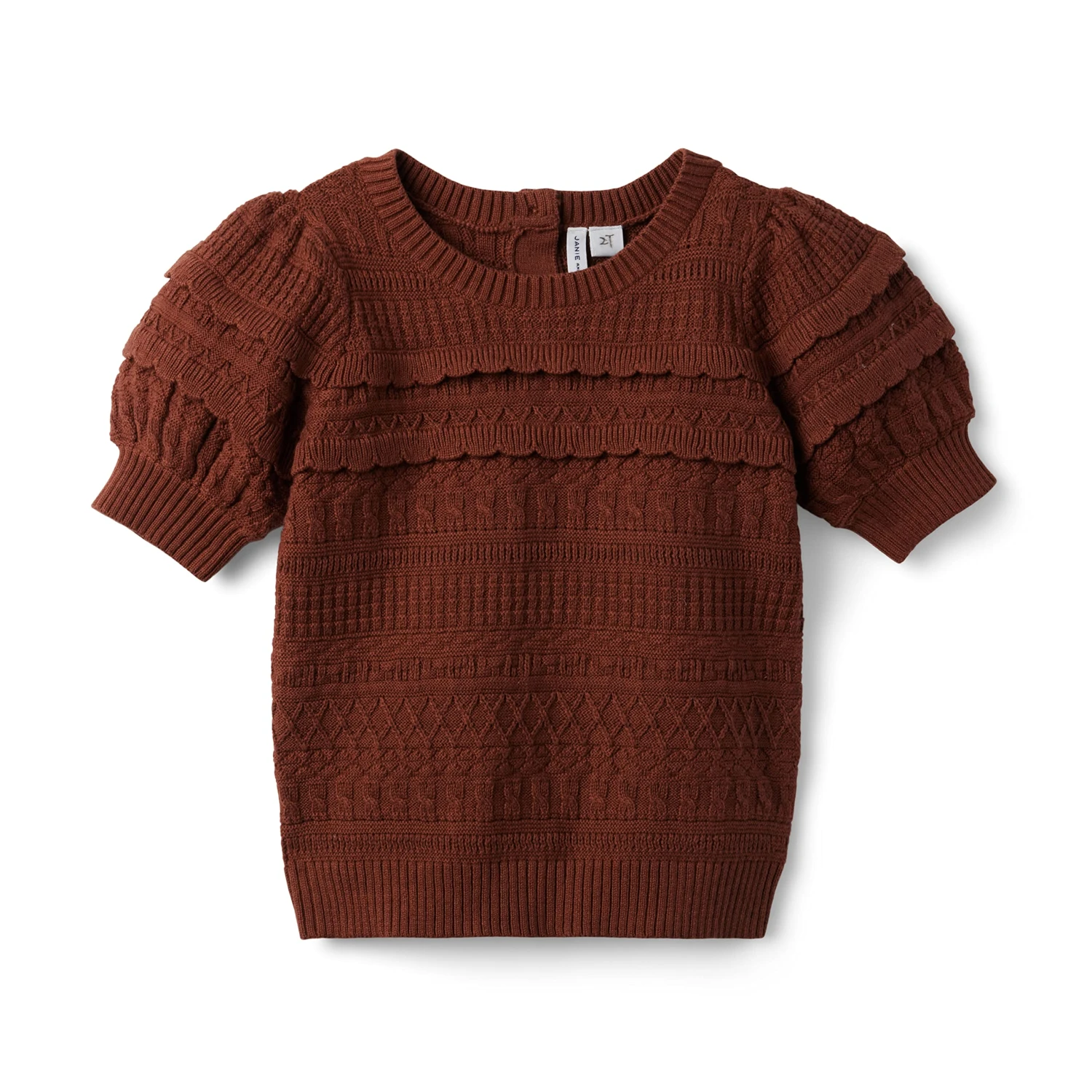 Janie And Jack Puff Sleeve Sweater (Toddler/Little Kids/Big Kids) 1 Janie And Jack Puff Sleeve Sweater (Toddler/Little Kids/Big Kids)